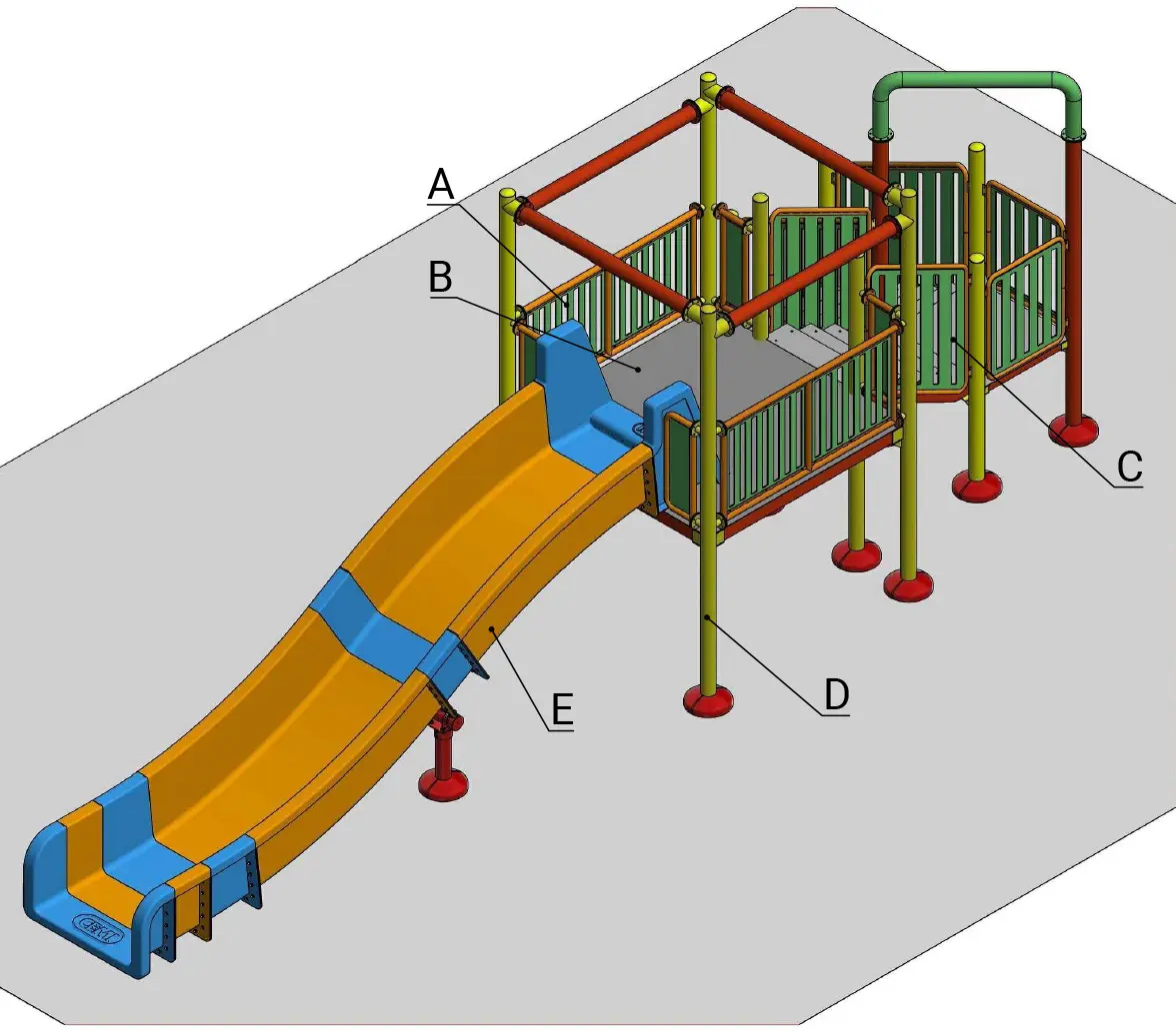 N°1 torre con n°1 scivolo