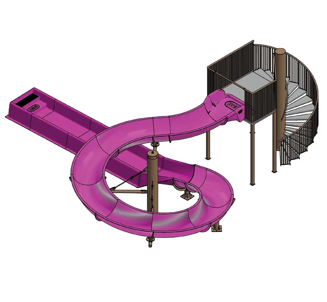 Free left twist tobogan